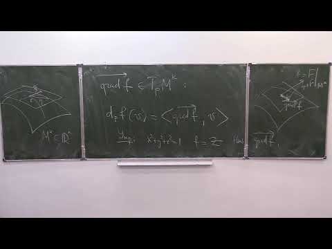 Видео: Анализ на многообразиях. Лекция 3. С.В. Шапошников.