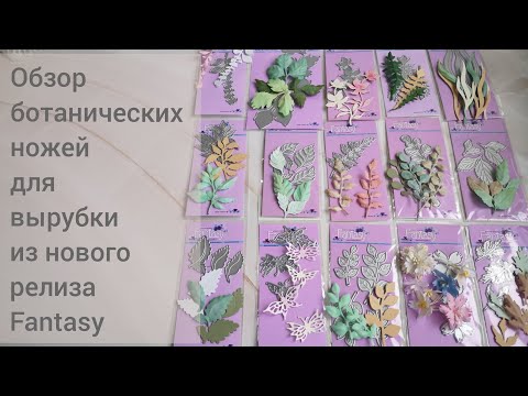 Видео: Новые ботанические ножи Fantasy. Скрапбукинг.