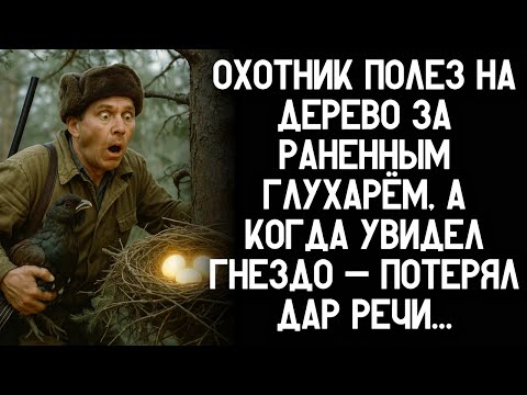 Видео: Охотник полез на дерево за раненным глухарём, а когда увидел гнездо — потерял дар речи...