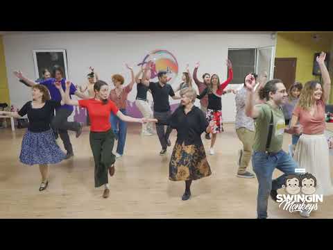 Видео: Начинаеща група по Lindy Hop