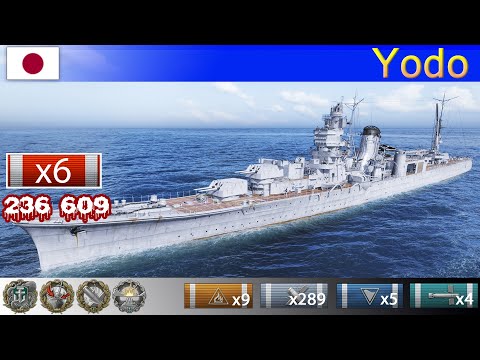 Видео: ✔ Новый! Крейсер "Yodo" X уровень Япония | ВоВС WoWS Gameplay Варшипс Мир кораблей World of Warships