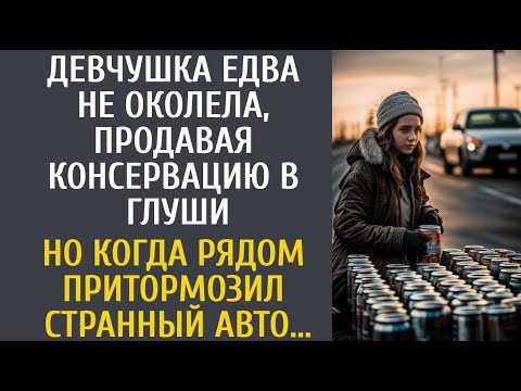 Видео: Девчушка едва не околела, продавая консервацию в глуши… Но когда рядом притормозил странный авто…