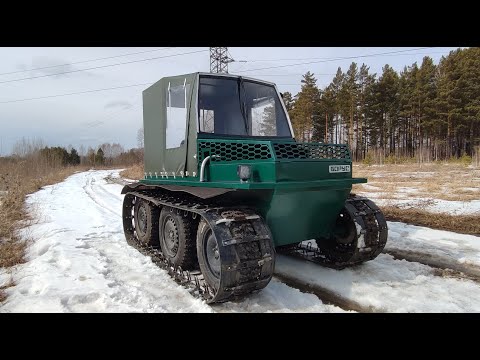 Видео: Весенний тест-драйв вездехода.