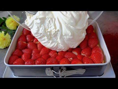Видео: Знаменитый итальянский клубничный торт за считанные минуты! Просто и вкусно