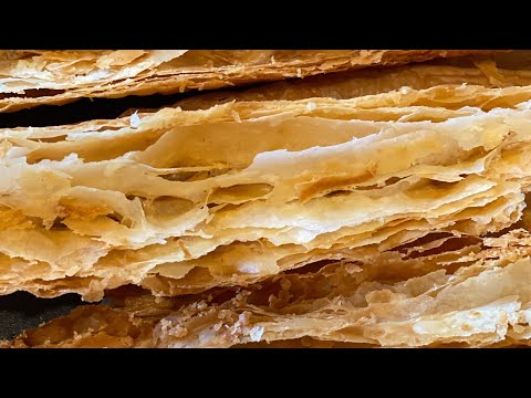 Видео: Классическое СЛОЕНОЕ тесто. Как раскатать тесто для Наполеона или Наполеон - часть 1