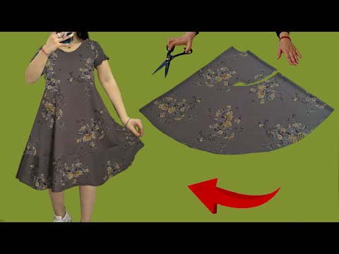 Видео: ✅Всего 1,5 метра ткани и платье готово 💃Всего 10 минут на кройку и пошив стильных летних платьев