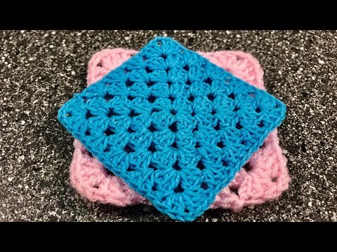 Видео: Учимся вязать крючком.Бабушкин квадрат.