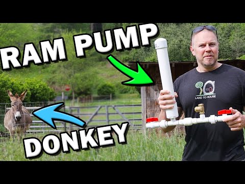 Видео: Установка насоса с поршнем 1/2 дюйма для поения ослов