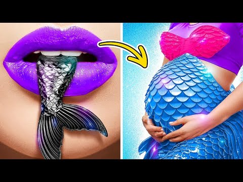 Видео: 🤰🧜‍♀️✨ Волшебная мама-русалка! Лучшие лайфхаки беременности под водой