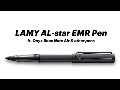 Видео: Обзор ручки LAMY AL-star EMR (при участии Onyx Boox Note Air и других ручек)