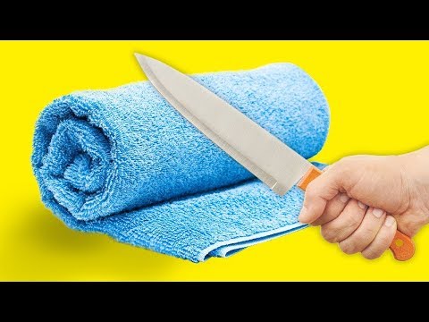 Видео: 17 ГЕНИАЛЬНЫХ ЛАЙФХАКОВ С ПОЛОТЕНЦАМИ