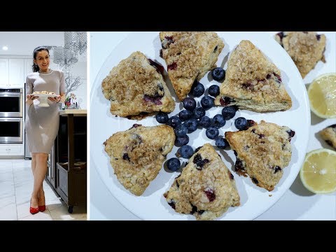 Видео: Изумительные Сконы из Голубики и Лимона - Blueberry Scones - Рецепт от Эгине - Heghineh Cooking Show