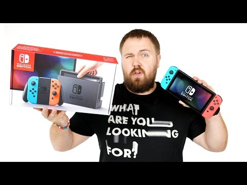 Видео: Распаковка Nintendo Switch и аксессуаров к ней