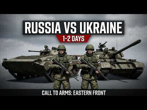 Видео: Россия VS Украины 1-2 день . Зенитка против пехоты