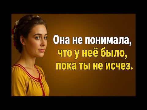 Видео: Она не ценила, пока ты не исчез   Мужская сила и самооценка