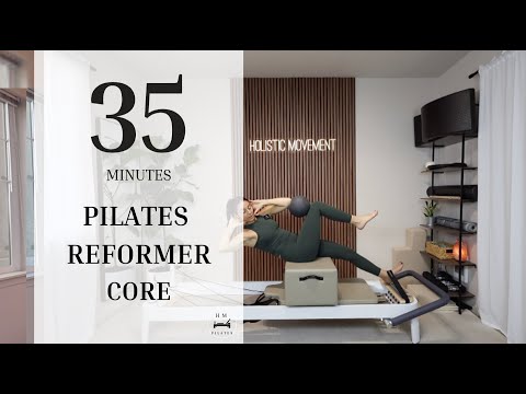 Видео: Пилатес Реформер | Средний уровень | Кор