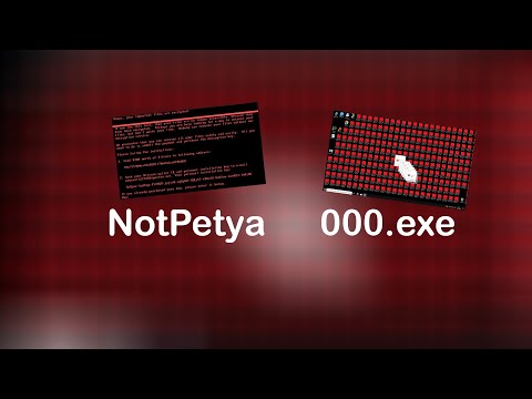 Видео: Запуск 000.exe и NotPetya