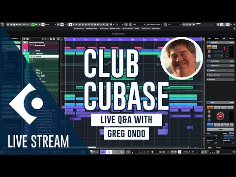 Видео: Club Cubase | Стрим с Грегом Ондо от 12 сентября 2025 г. | Cubase