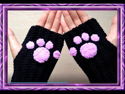 Видео: Митенки крючком. Очень просто, а всем нравится!