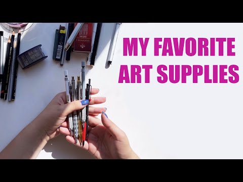 Видео: Мои арт материалы | Чем я рисую чаще всего? | My mostly used art supplies