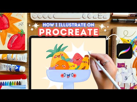 Видео: Как я использую Procreate ✍️🎨 (Кисти + Процесс) | Рисуйте вместе со мной :)