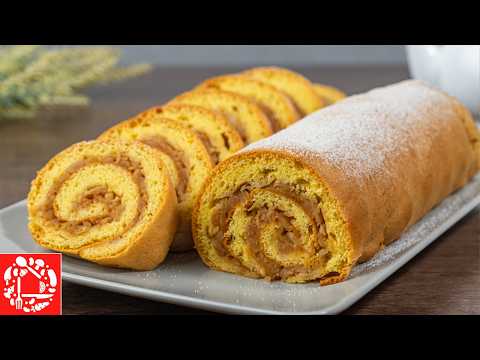 Видео: Никогда не подведет! ИДЕАЛЬНЫЙ БИСКВИТНЫЙ РУЛЕТ с нежным КРЕМОМ! Простой рецепт!