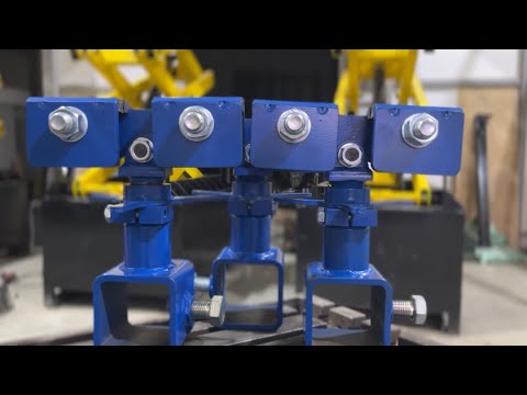 Видео: Новые зажимы за отбортовку порога для кузовного стапеля Vector.