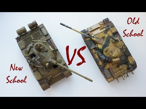 Видео: Сравнение моделей танков т 55а, в масштабе 1/35 от тамии и миниарта