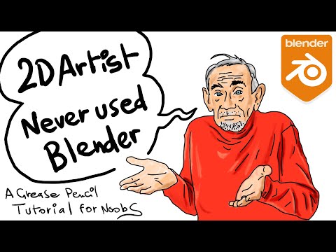 Видео: Урок по работе с Grease Pencil, если вы никогда раньше не пользовались блендером