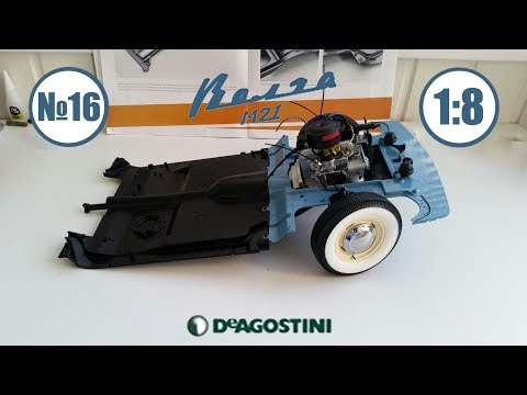 Видео: Волга М21 1:8 | DeAgostini | Выпуск № 16 УСТАНОВКА ПЕРЕДНЕЙ ОСИ И ДВИГАТЕЛЯ!