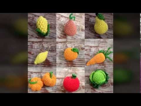 Видео: Вяжем горошек крючком. Зелёный горошек крючком. Овощи крючком