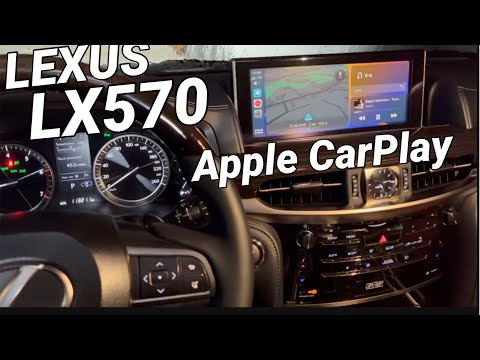 Видео: Lexus LX570 2018: Подключение беспроводного Apple Car Play, Waze, Google Maps, видео с USB флешки