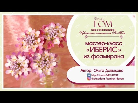 Видео: Pro.FOM/ Про.ФО/ МК ИБЕРИС из фоамирана. Автор: О. Давыдова