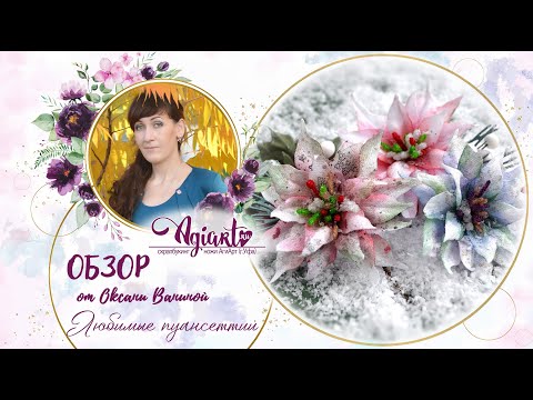Видео: Обзор "Любимые пуансеттии" ножами Агиарт