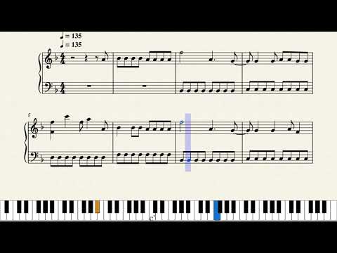 Видео: Пошлая Молли - Ты разбила папину машину - ноты для пианино [Easy]