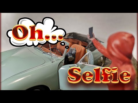 Видео: ДИОРАМА с Porshe 356 "КРАСИВОЕ СЕЛФИ"/ULTRA REALISTIC diorama "Beautiful selfie"