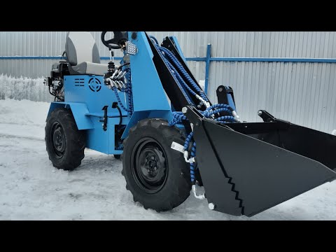 Видео: #Мини погрузчик #с челюстным ковшом# из листового металла