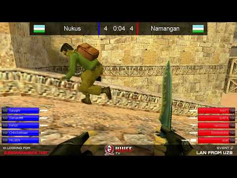 Видео: Четвёртый игровой день турнира по CS 1.6 из Узбекистана [Nukus -vs- Namangan] 3 map @Alexkn1feTV