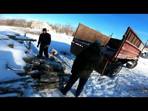 Видео: как заработать.Вывез дрова для расколки.Замена масла в ГАЗ 53 с центрифугой