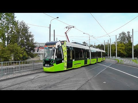 Видео: Санкт-Петербург. Трамвай "Чижик" Stadler B85600M. 08.09.2019г.