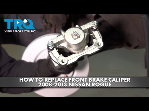 Видео: Как заменить передний тормозной суппорт на Nissan Rogue 2008-2013