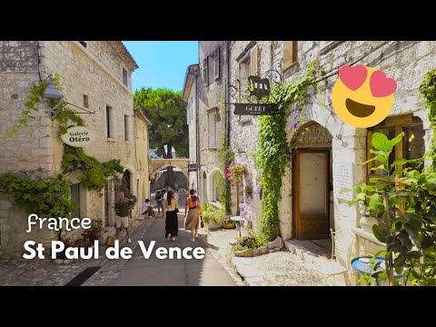 Видео: Сен-Поль Де Ванс, Франция 🇫🇷 Вы должны посетить ЭТУ прекрасную французскую деревню 😍