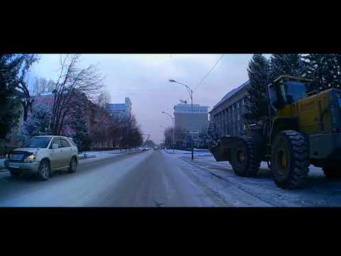 Видео: Усть-Каменогорск улица Горького ноябрь 2017 год