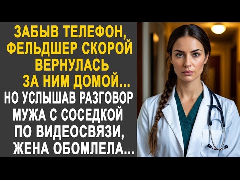 Видео: Забыв телефон, фельдшер скорой вернулась домой. Но услышав разговор мужа с соседкой по видеосвязи...