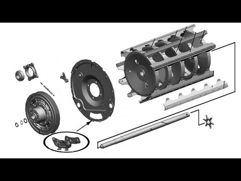 Видео: Молотильный барабан, вариатор барабана и вариатор ведущий ВЕКТОР