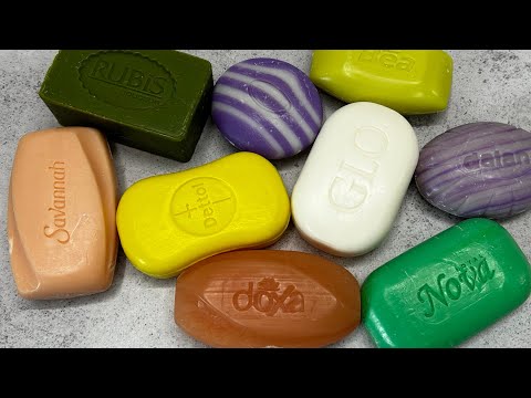 Видео: ASMR soap/ Dry soap cutting 💚💜💛🤍🧡/ Резка сухого мыла 