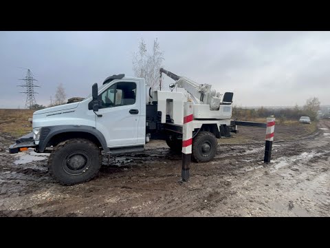 Видео: Бурильное крановая машина AICHI D502 на базе SADKO NEXT