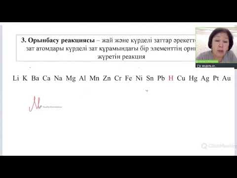 Видео: ХИМИЯЛЫҚ РЕАКЦИЯНЫҢ ТИПТЕРІ
