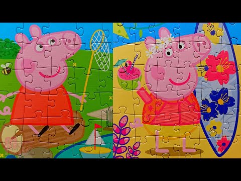 Видео: Свинка Пеппа и её Летний отдых | Сборник пазлов для детей Peppa Pig | Merry Nika