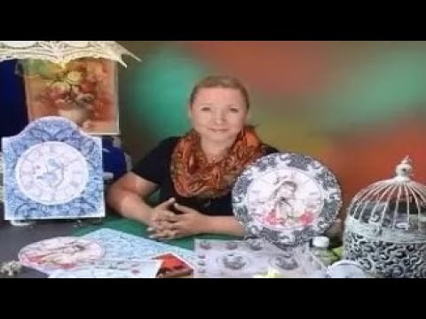 Видео: Декупаж. Урок 4. Работа с декупажными картами. Наташа Фохтина. Мастер класс